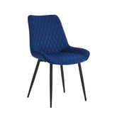 Adama Dining Chair - Blue Velvet